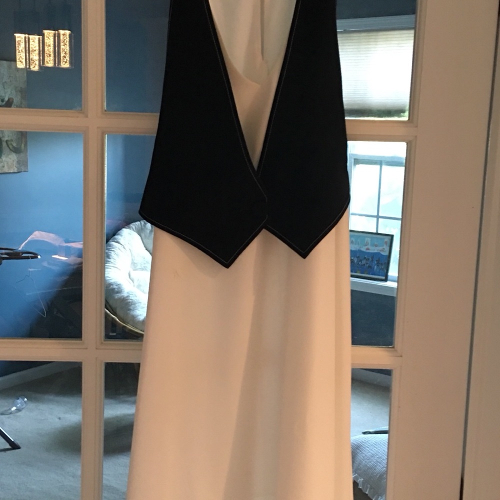Black and white BCBG dress